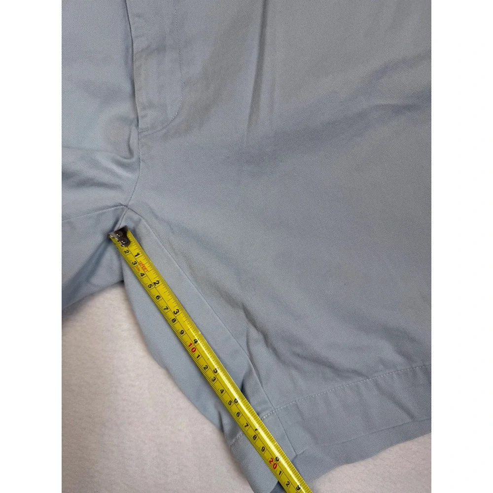 Polo Ralph Lauren Mens Classic Fit 9 Inch Chino Shorts Light Blue Cotton Size 40